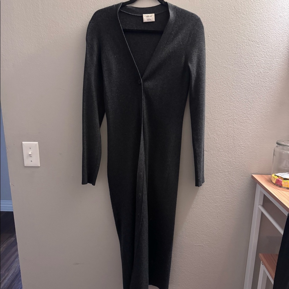 Artizia Long Dark Grey Cardigan - Picture 4 of 7